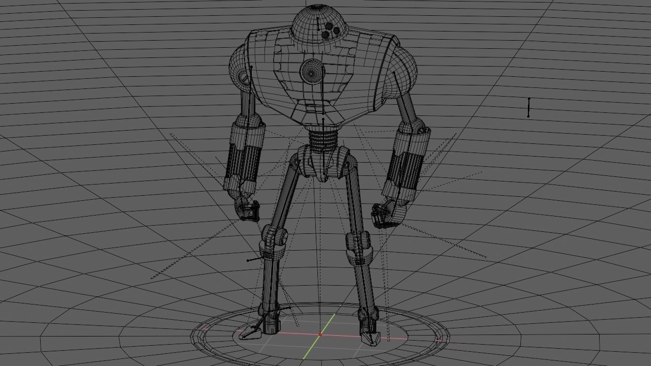 Android rigged- -animated character 3D model_19