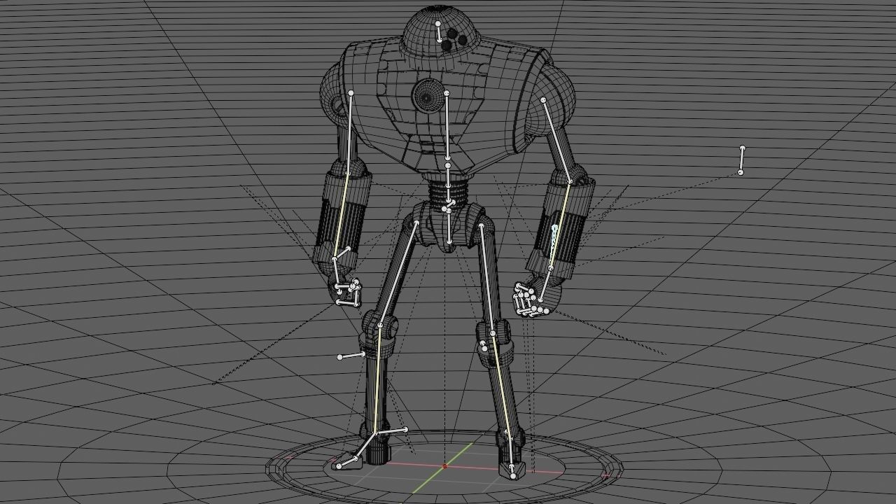 Android rigged- -animated character 3D model_22