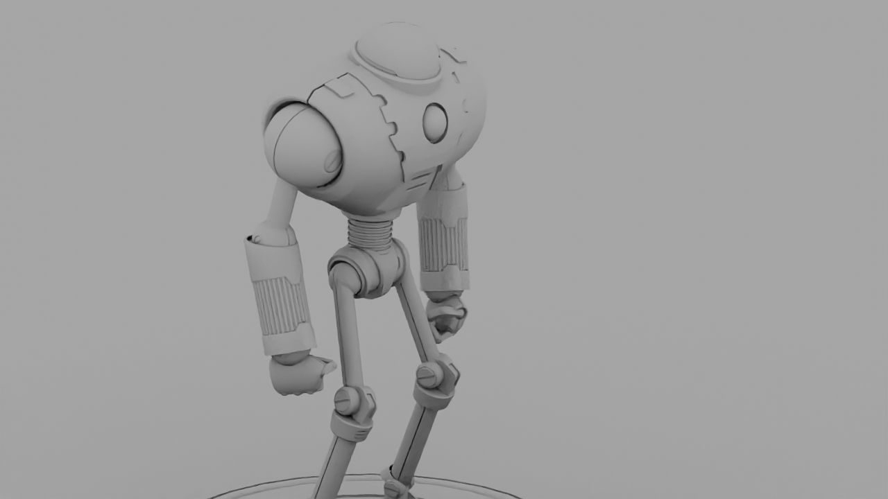 Android rigged- -animated character 3D model_13