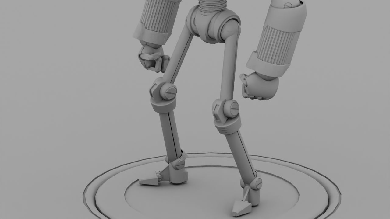 Android rigged- -animated character 3D model_17