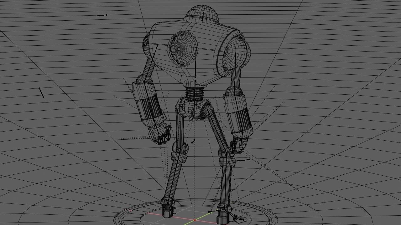 Android rigged- -animated character 3D model_21