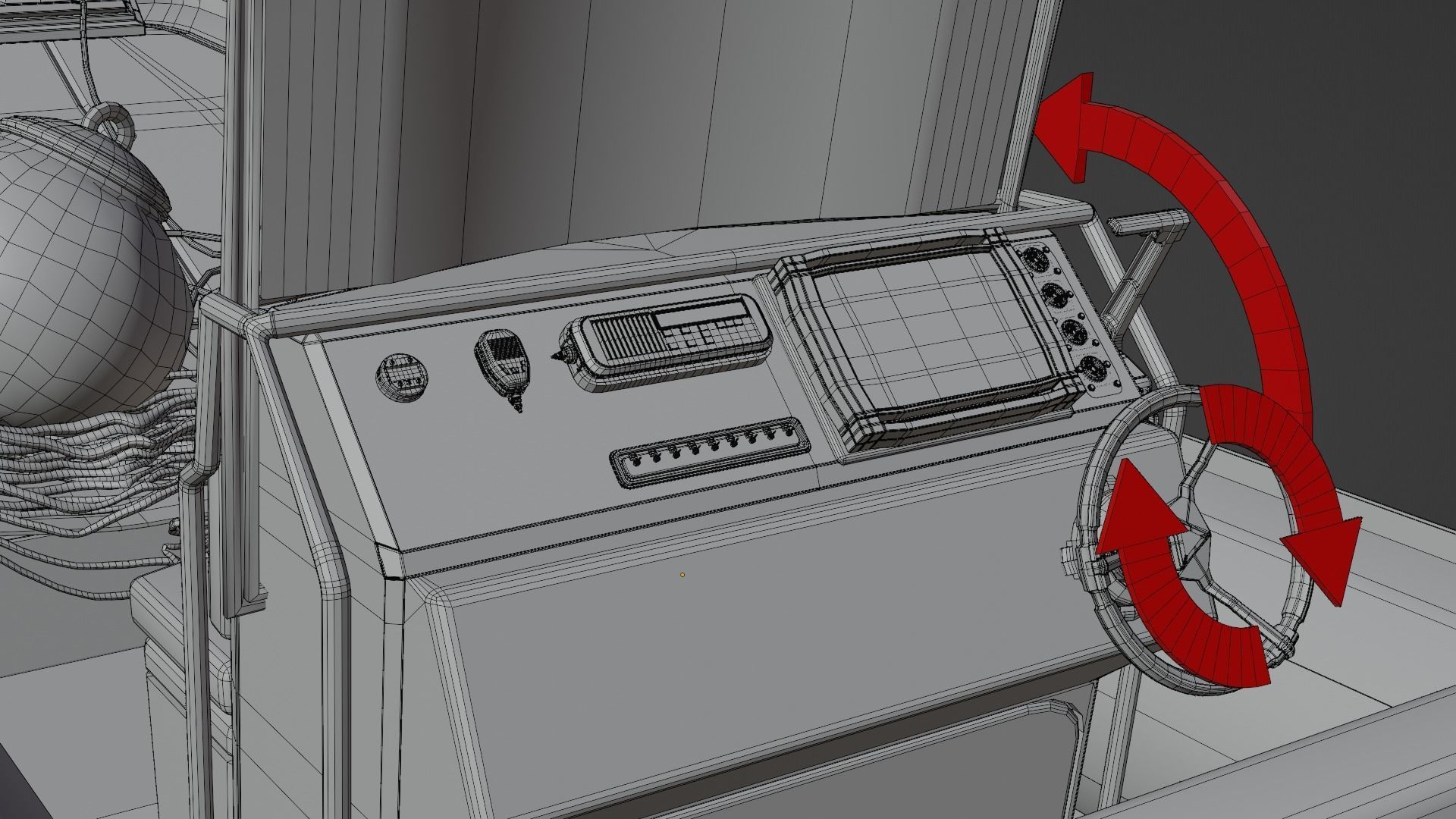 Luxury RIB Boat Asset 3D model_16