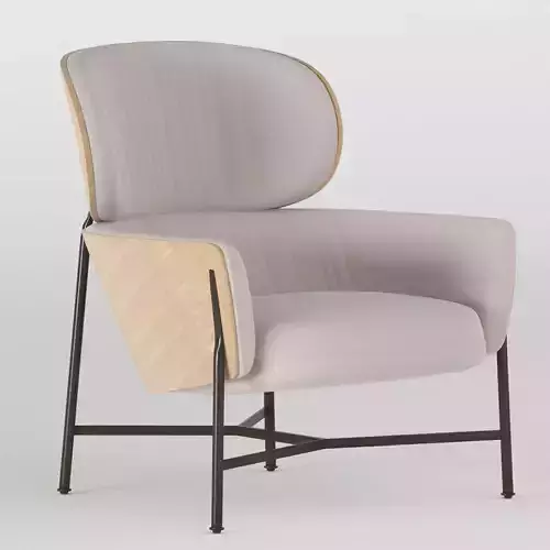 CARISTO Fabric armchair SP01 3D model