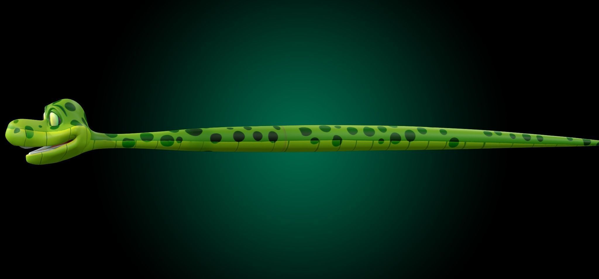 Cartoon Snake  Low-poly 3D model_5