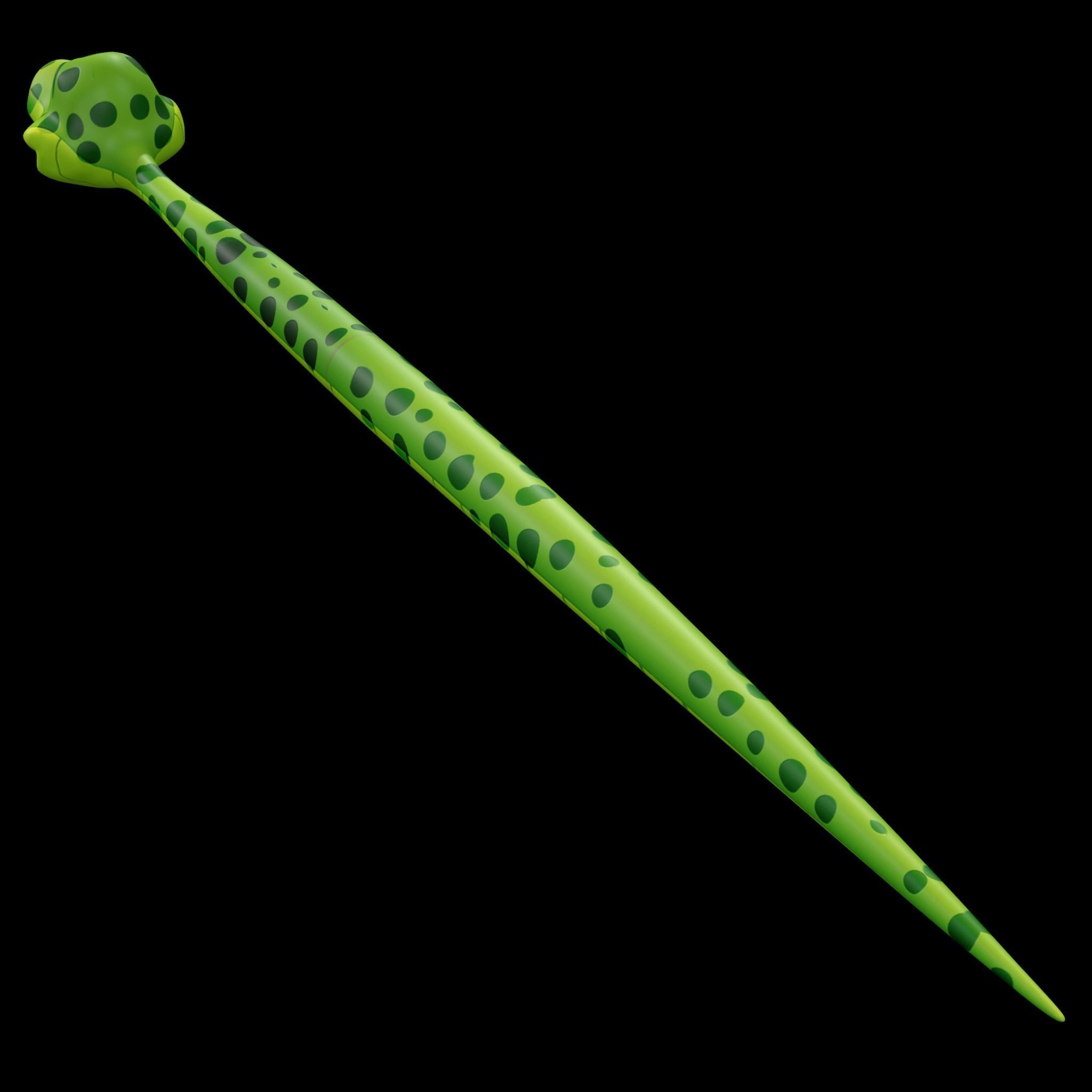 Cartoon Snake  Low-poly 3D model_2