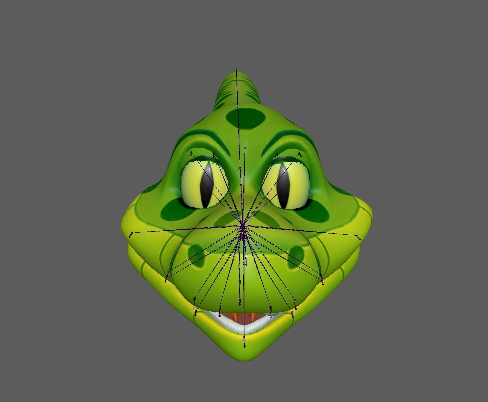 Cartoon Snake  Low-poly 3D model_12