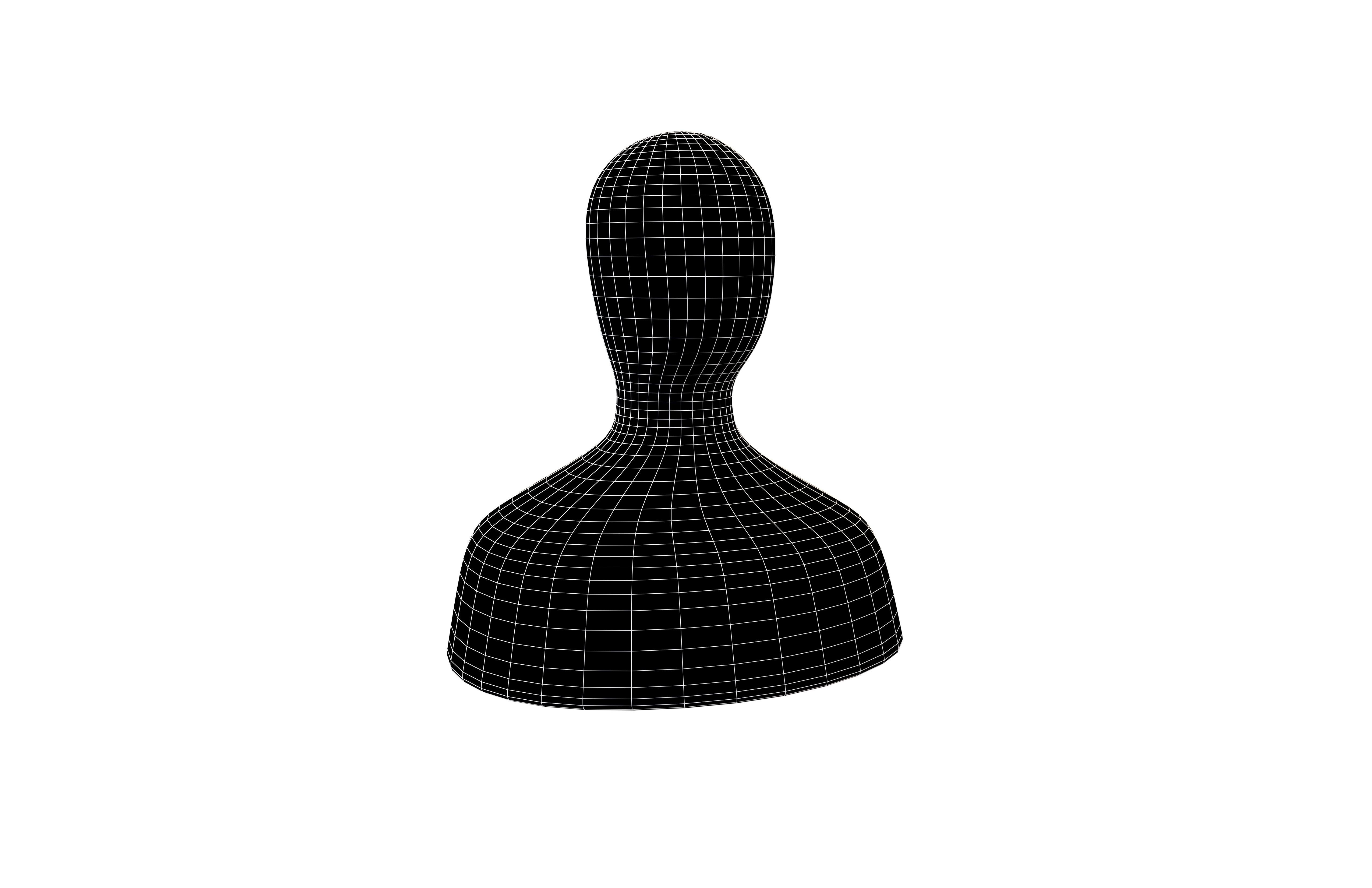 Mannequin Head v1 004 Low-poly 3D model_5