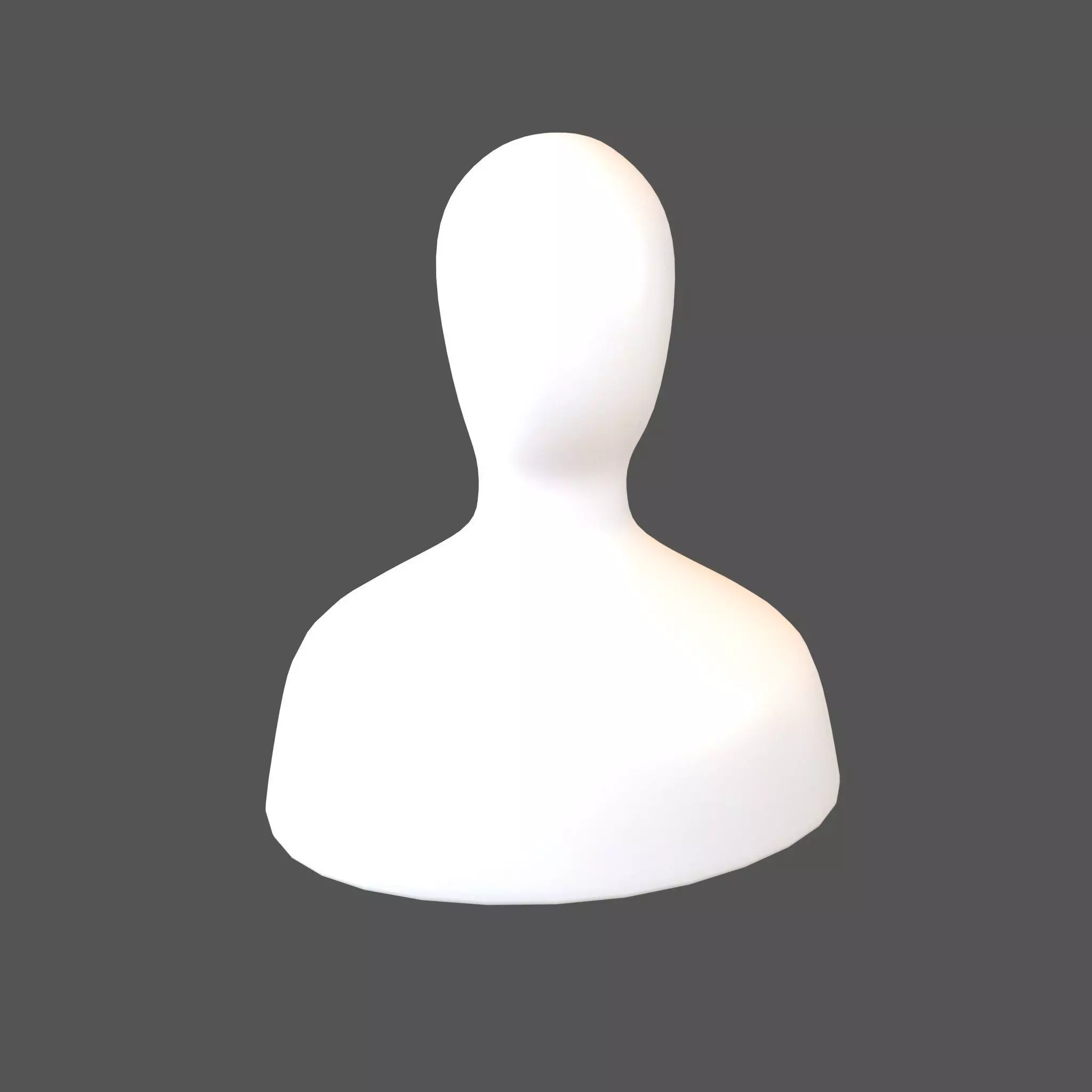 Mannequin Head v1 004 Low-poly 3D model_0
