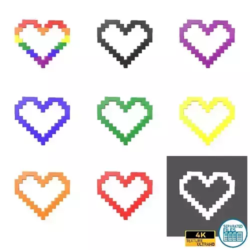 Pixel Heart Pack v3 01
