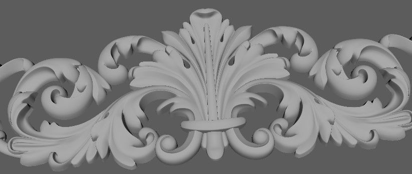 dekor ornate border dies 3D model_2