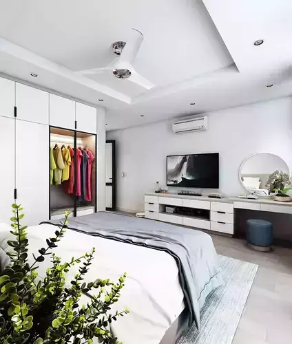 Bedroom 3dmodel V-ray rendering