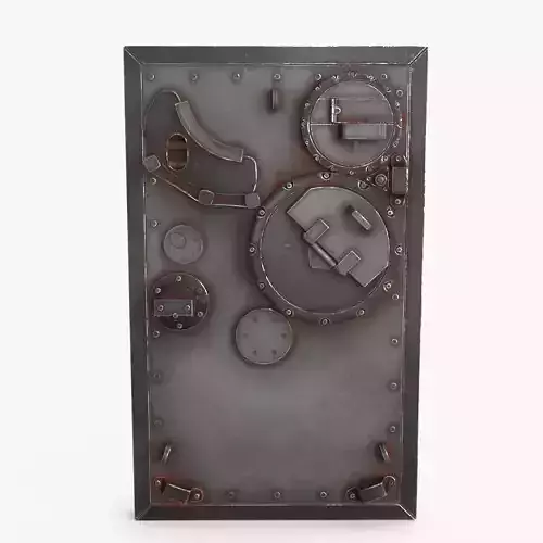 Rusted Metal Bunker Door 4