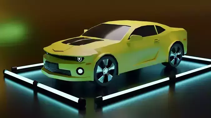 Chevrolet Camaro SS 2011 Low-poly 3D model