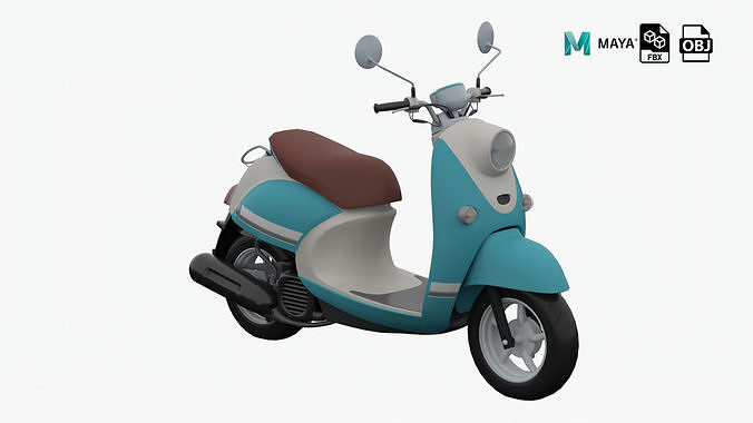 Scooter 01 Low-poly 3D model