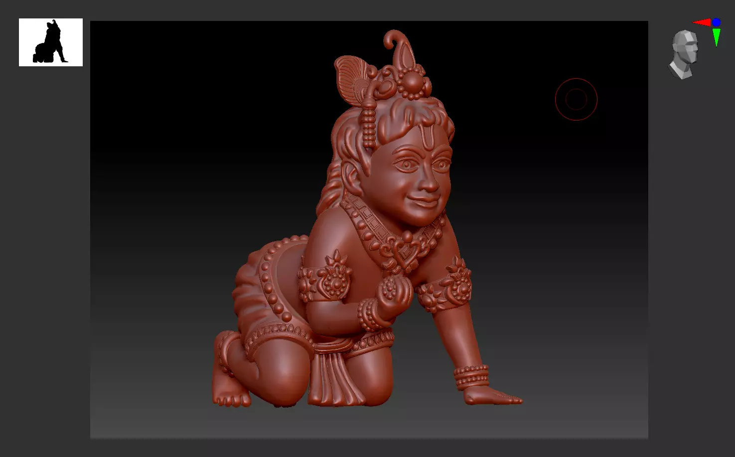 Bal Krishna 3D print model 3D print model