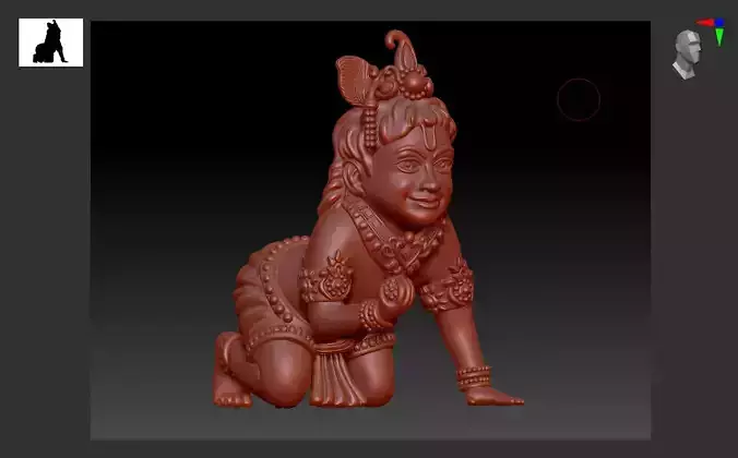 Bal Krishna 3D print model