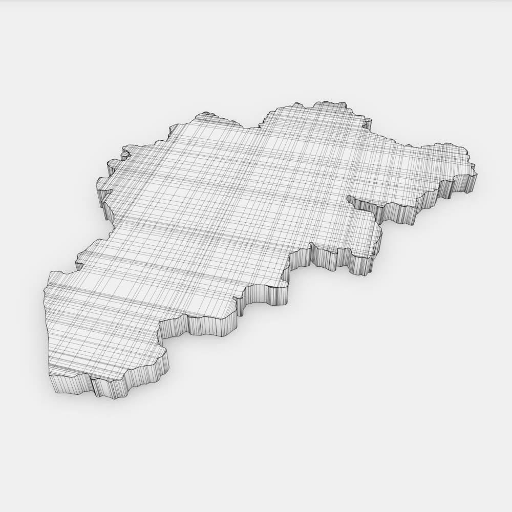 Belgium country map 3d model 3D model_7