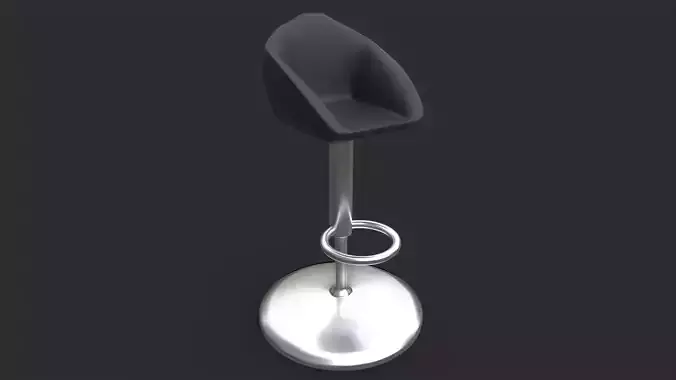 Bar Chair Low-poly 3D model