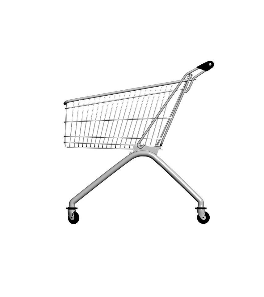 Shopping Cart 3D model_2
