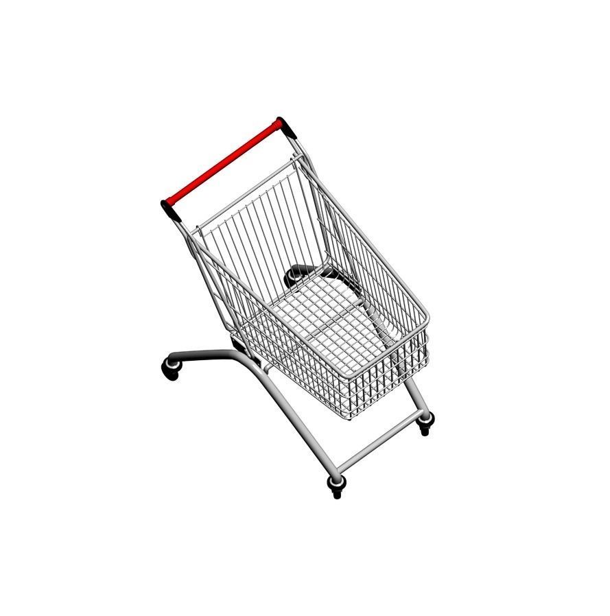 Shopping Cart 3D model_4