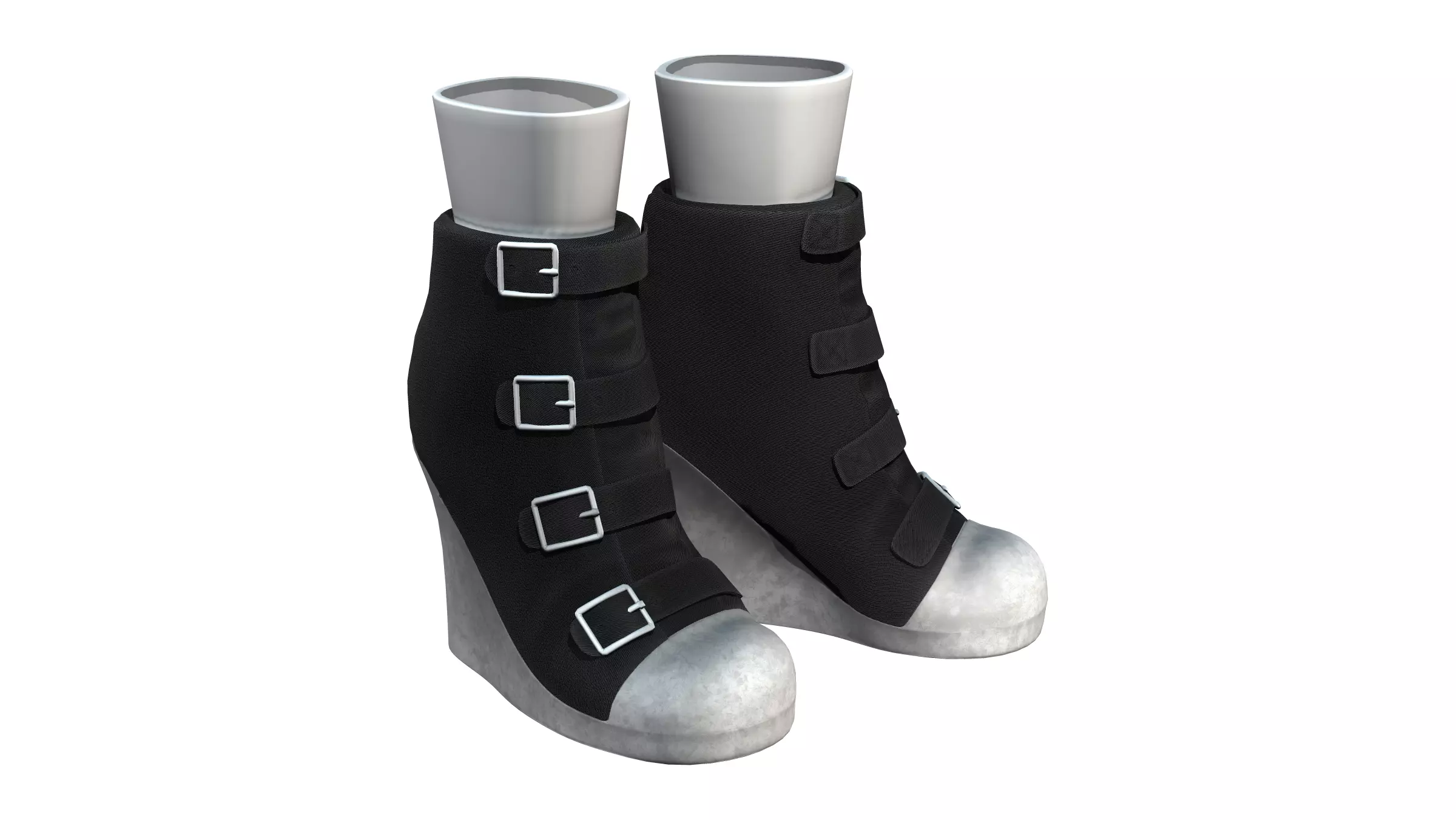 RnB Street Style Casual Boots Low-poly 3D model
