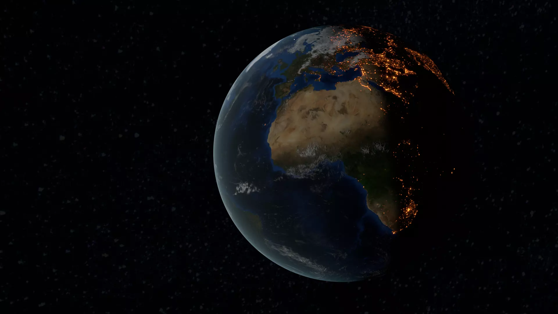 planets moon in space 3D model_0