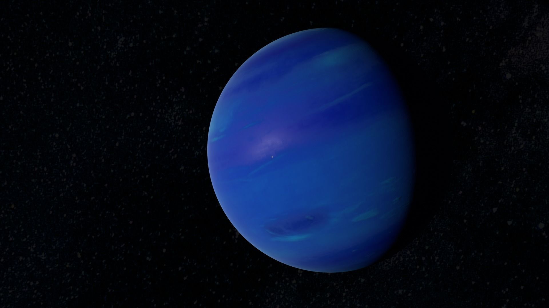 planets moon in space 3D model_7