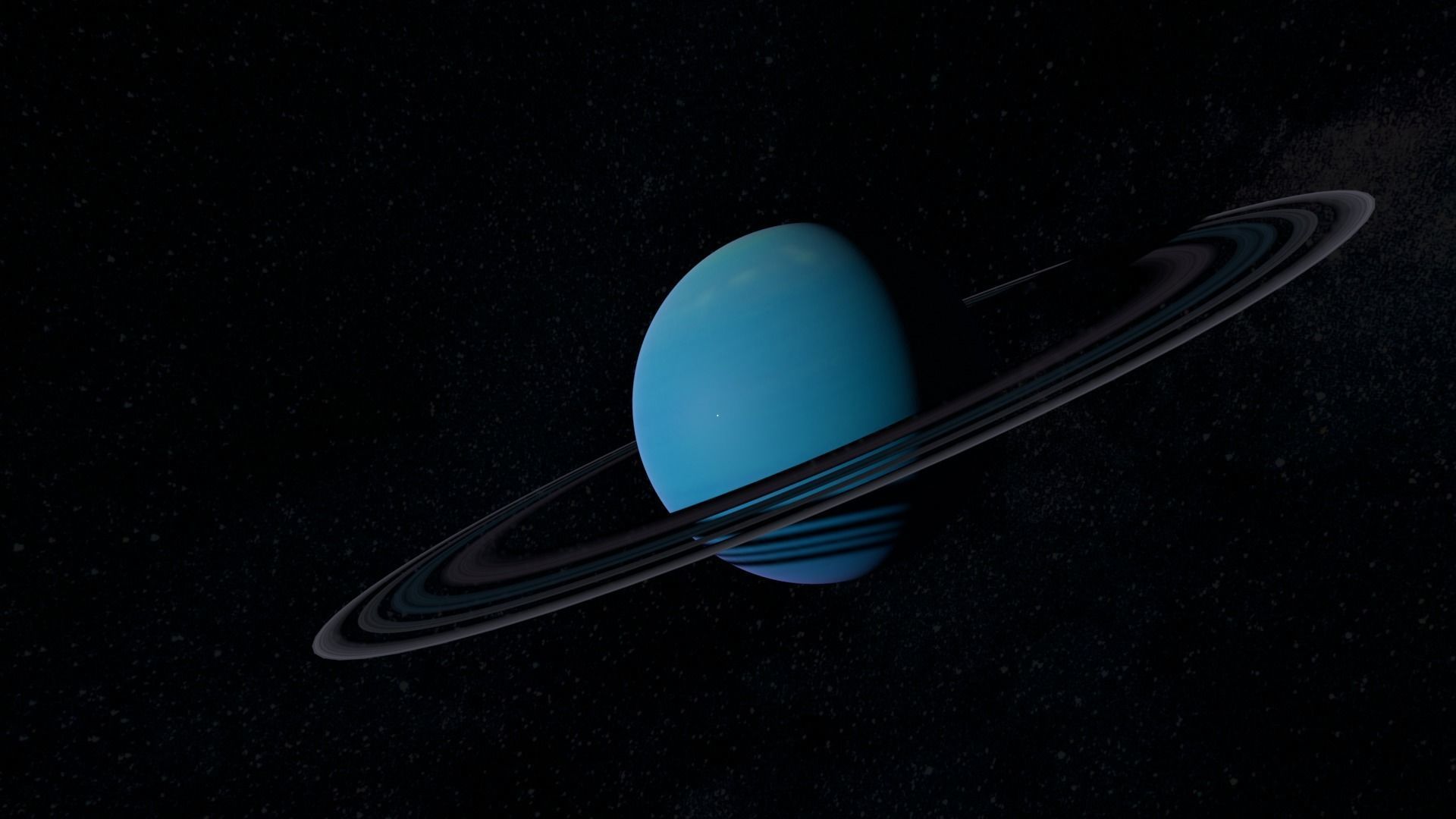 planets moon in space 3D model_8