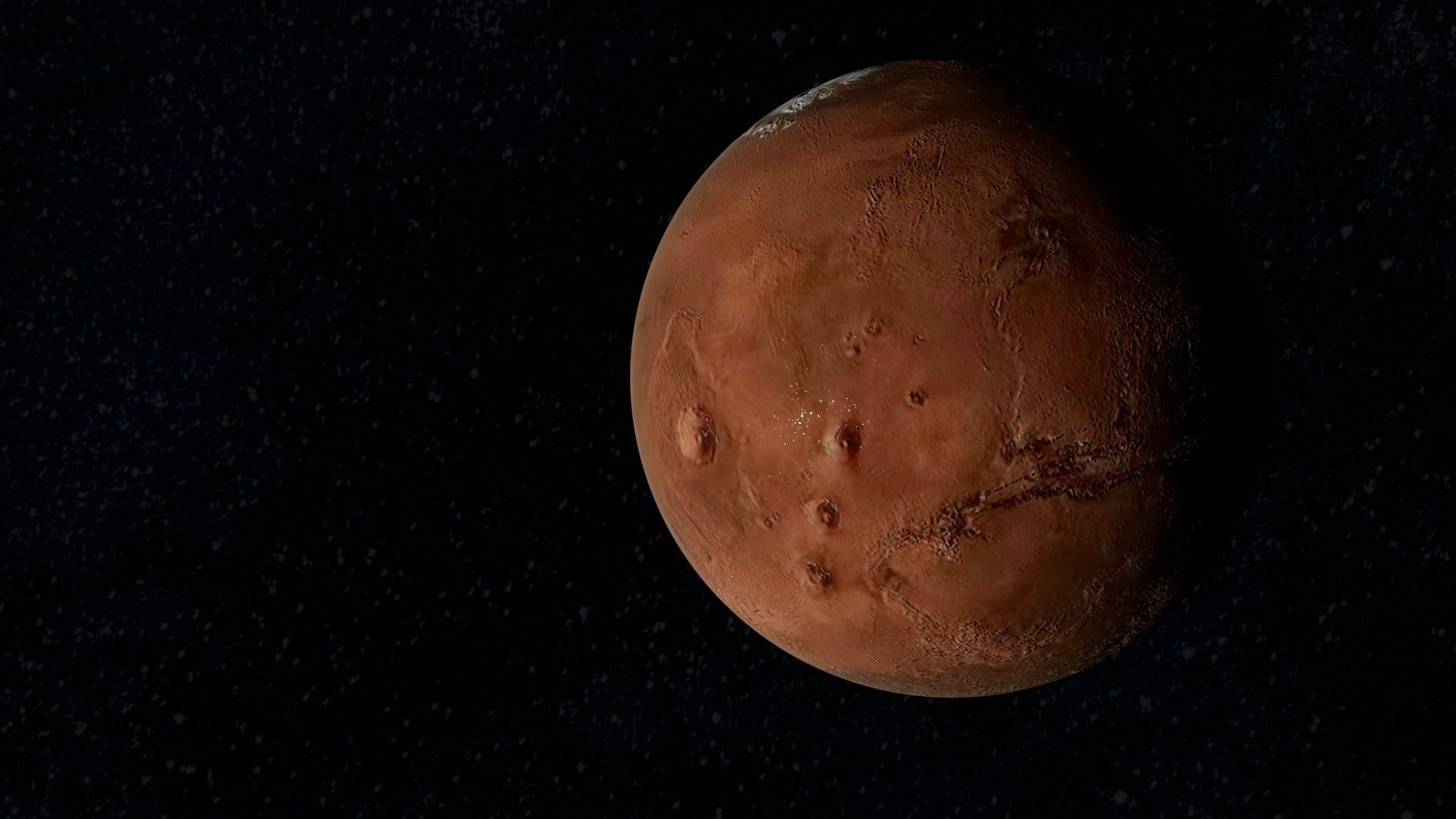 planets moon in space 3D model_4