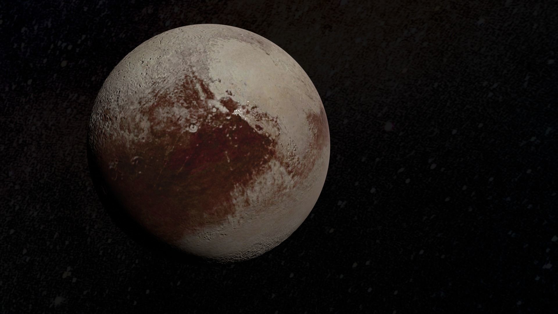 planets moon in space 3D model_9