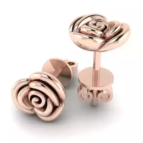Rose Stud Earring