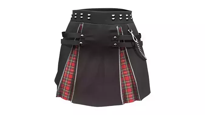 Gothic Punk Mini Skirt