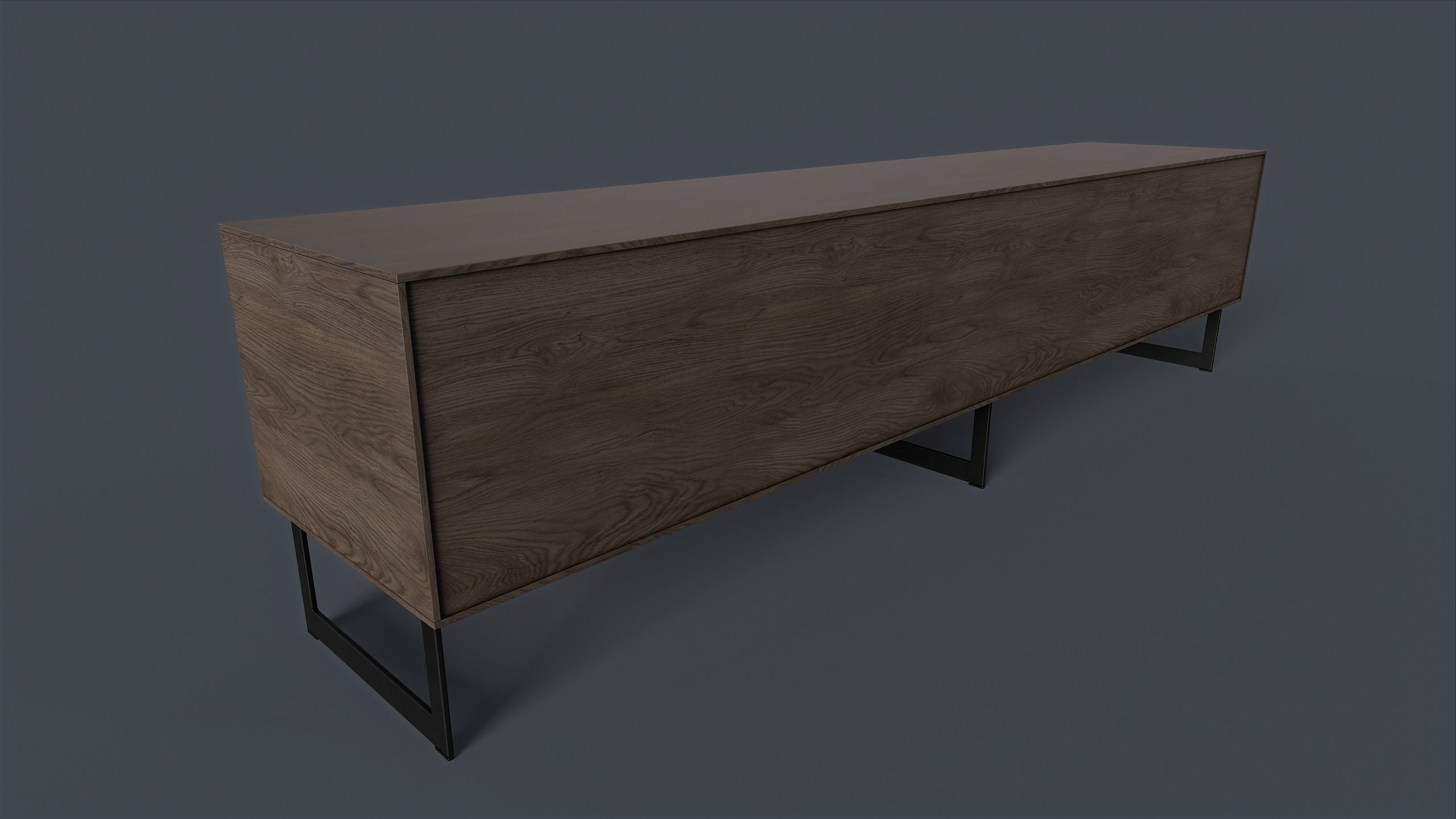 Bellagio TV Dresser 1 PBR Game Ready Low-poly 3D model_12