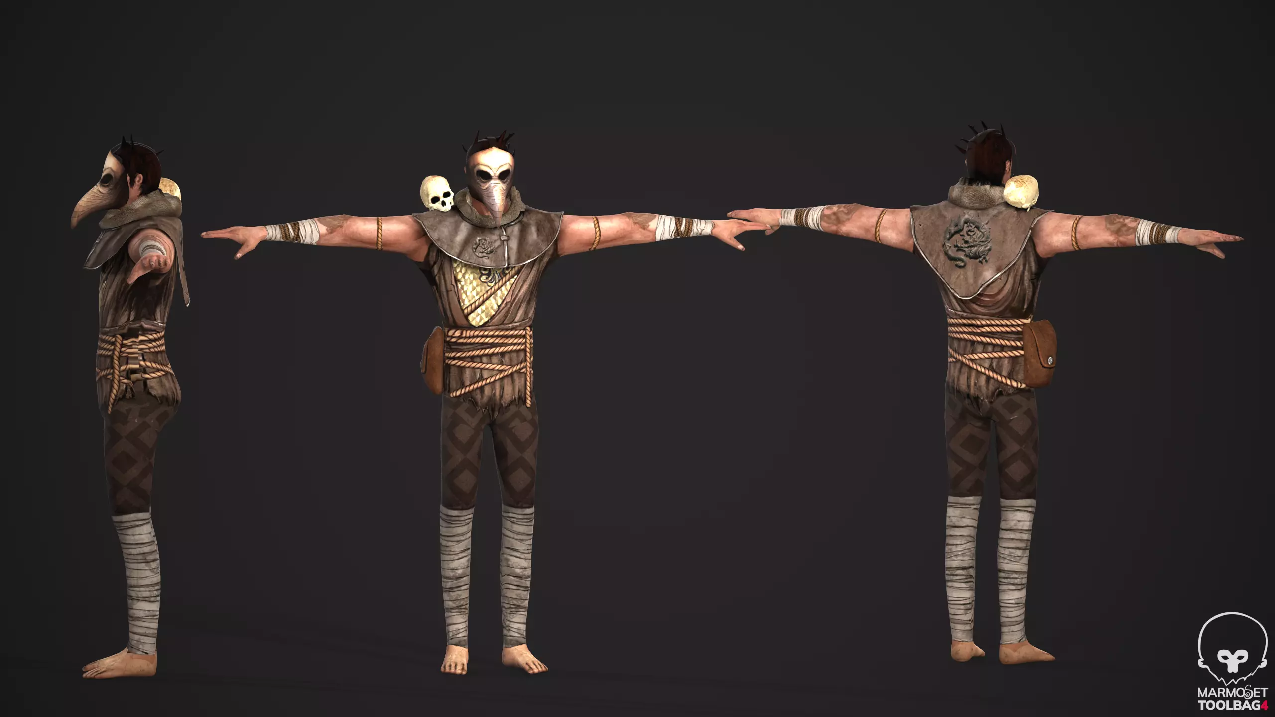 Takashi - Game Ready character Low-poly 3D model_0