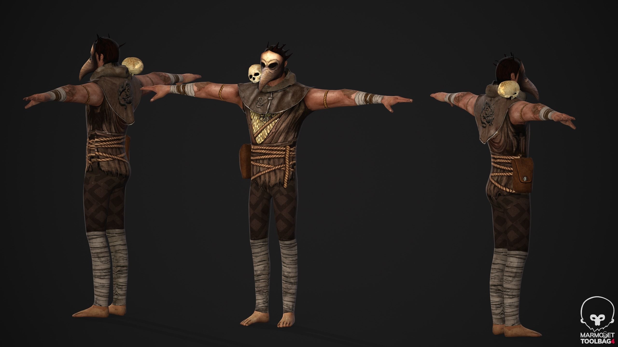 Takashi - Game Ready character Low-poly 3D model_7