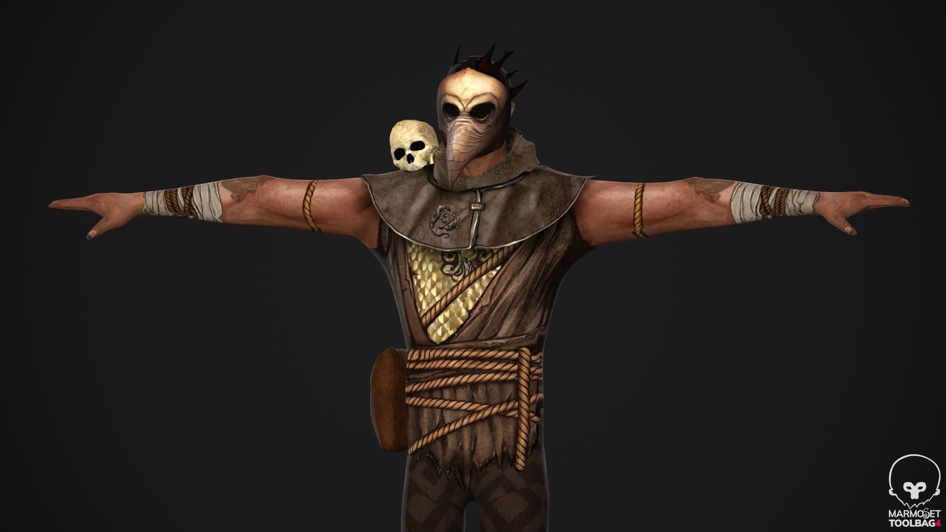 Takashi - Game Ready character Low-poly 3D model_2