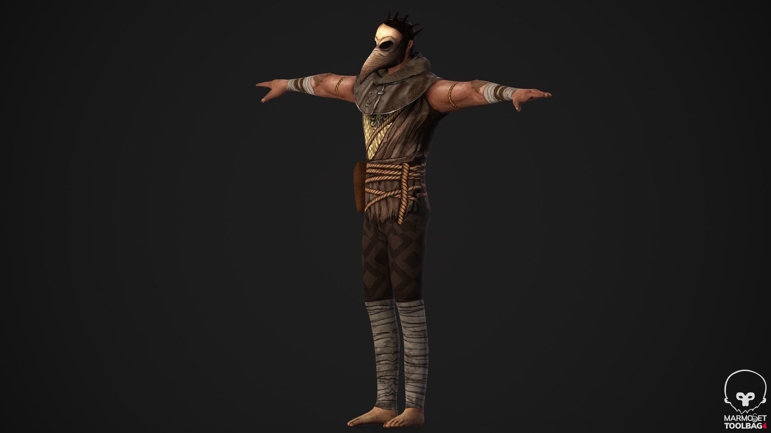 Takashi - Game Ready character Low-poly 3D model_9