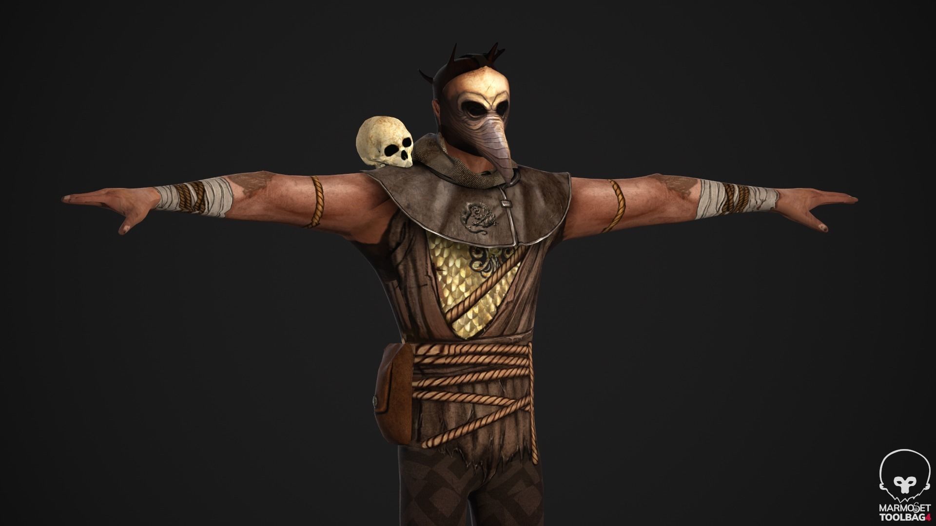 Takashi - Game Ready character Low-poly 3D model_12