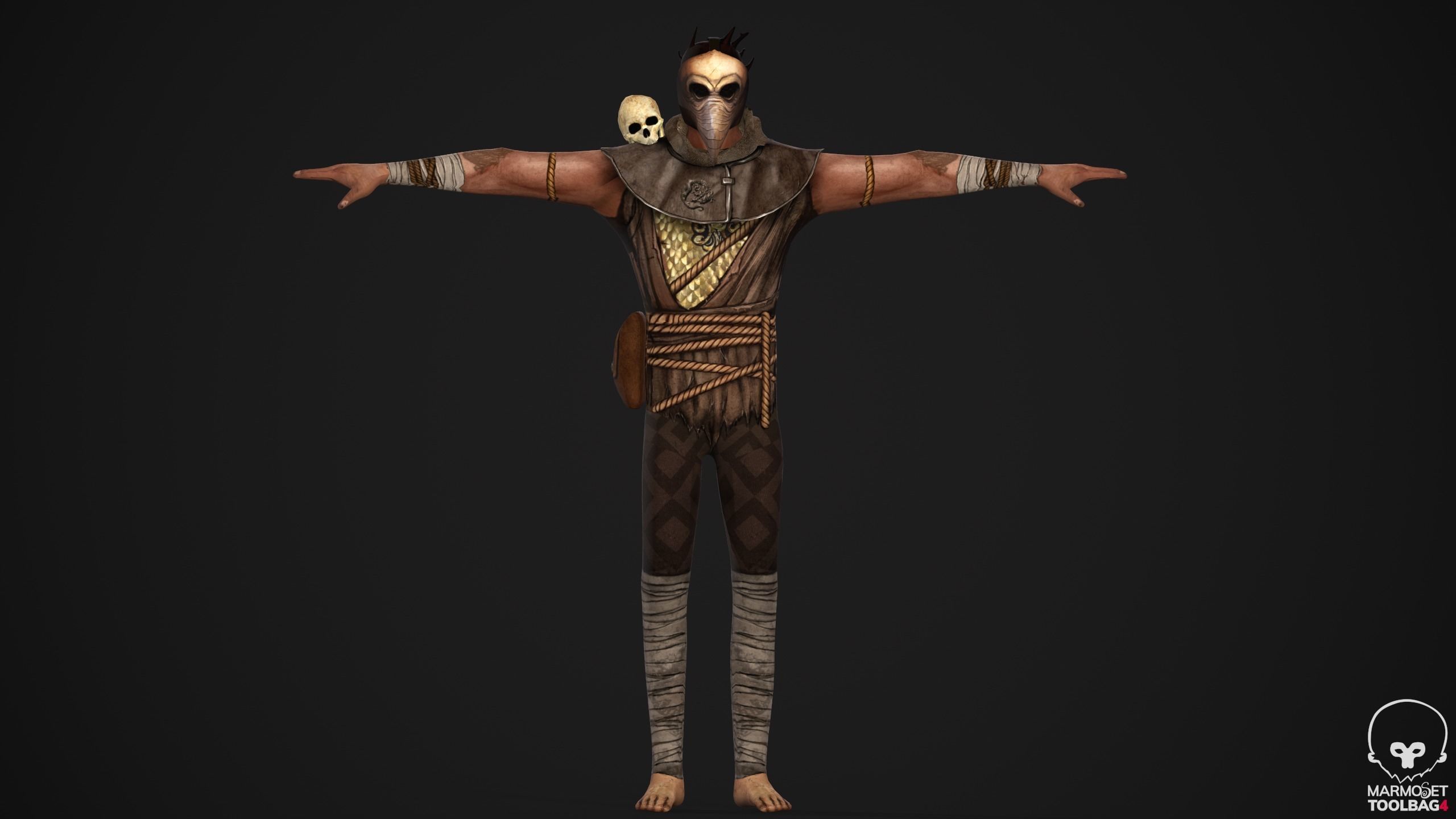 Takashi - Game Ready character Low-poly 3D model_3