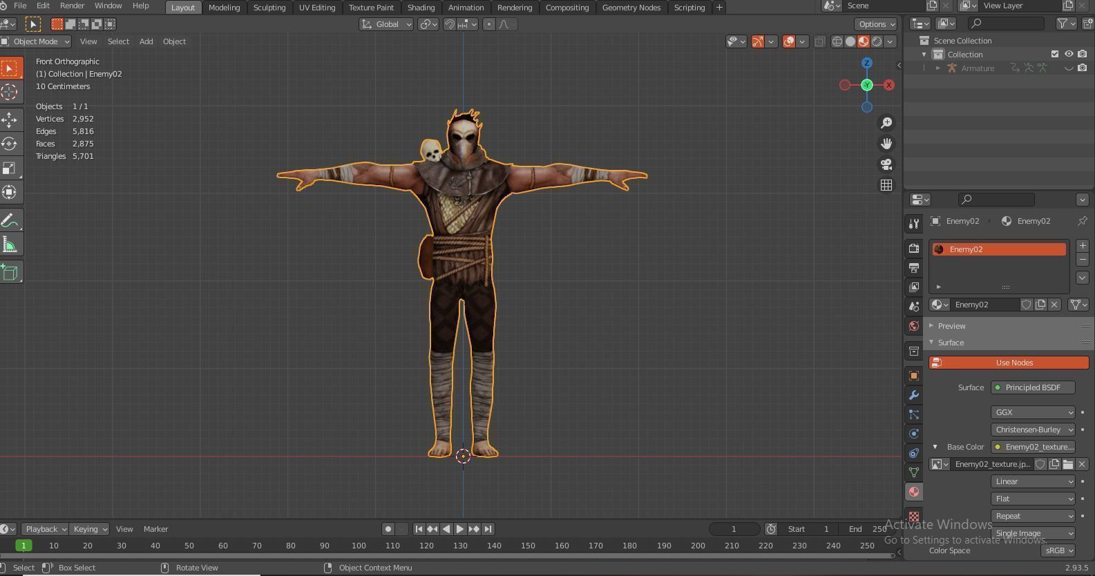 Takashi - Game Ready character Low-poly 3D model_17