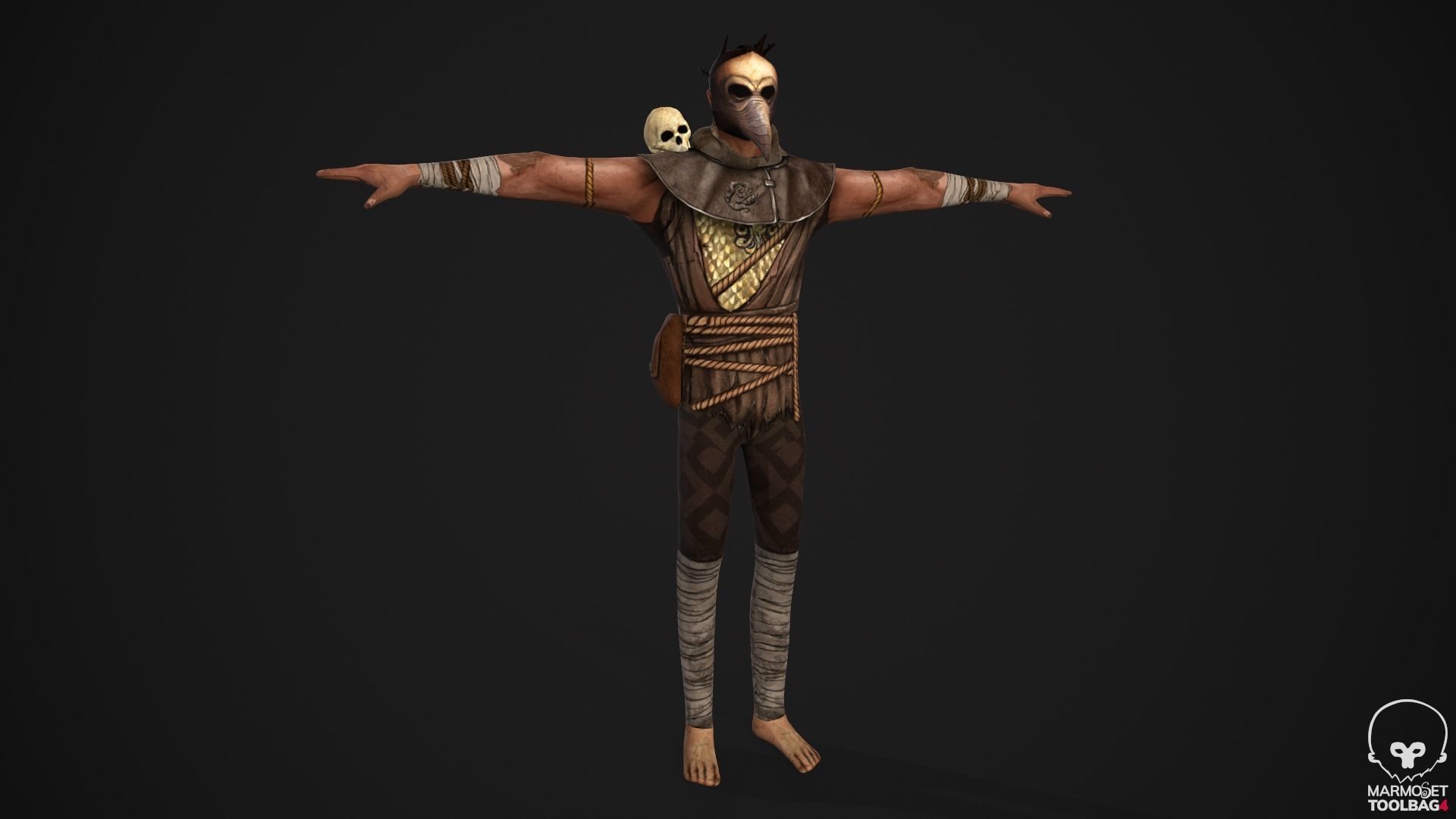 Takashi - Game Ready character Low-poly 3D model_4