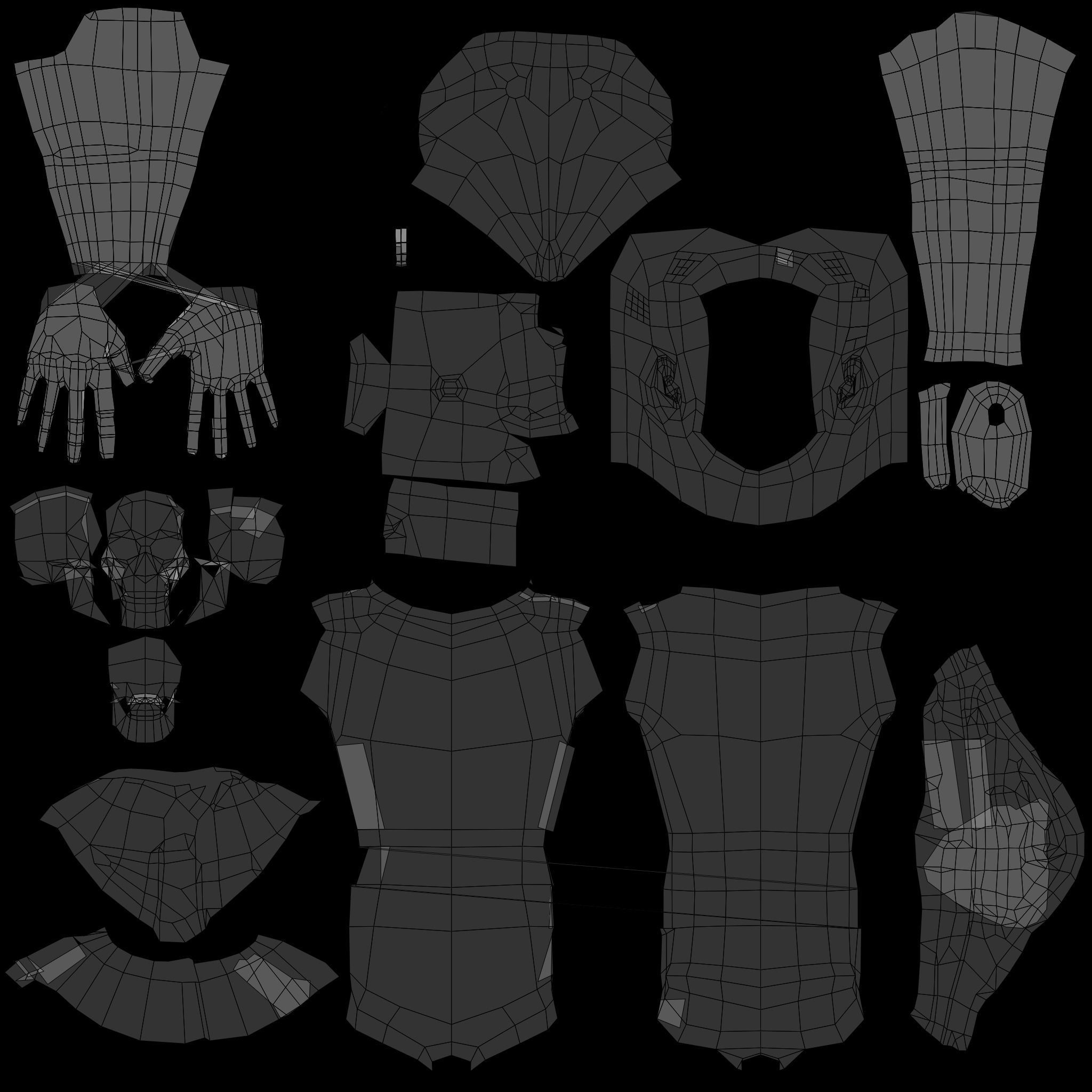 Takashi - Game Ready character Low-poly 3D model_22