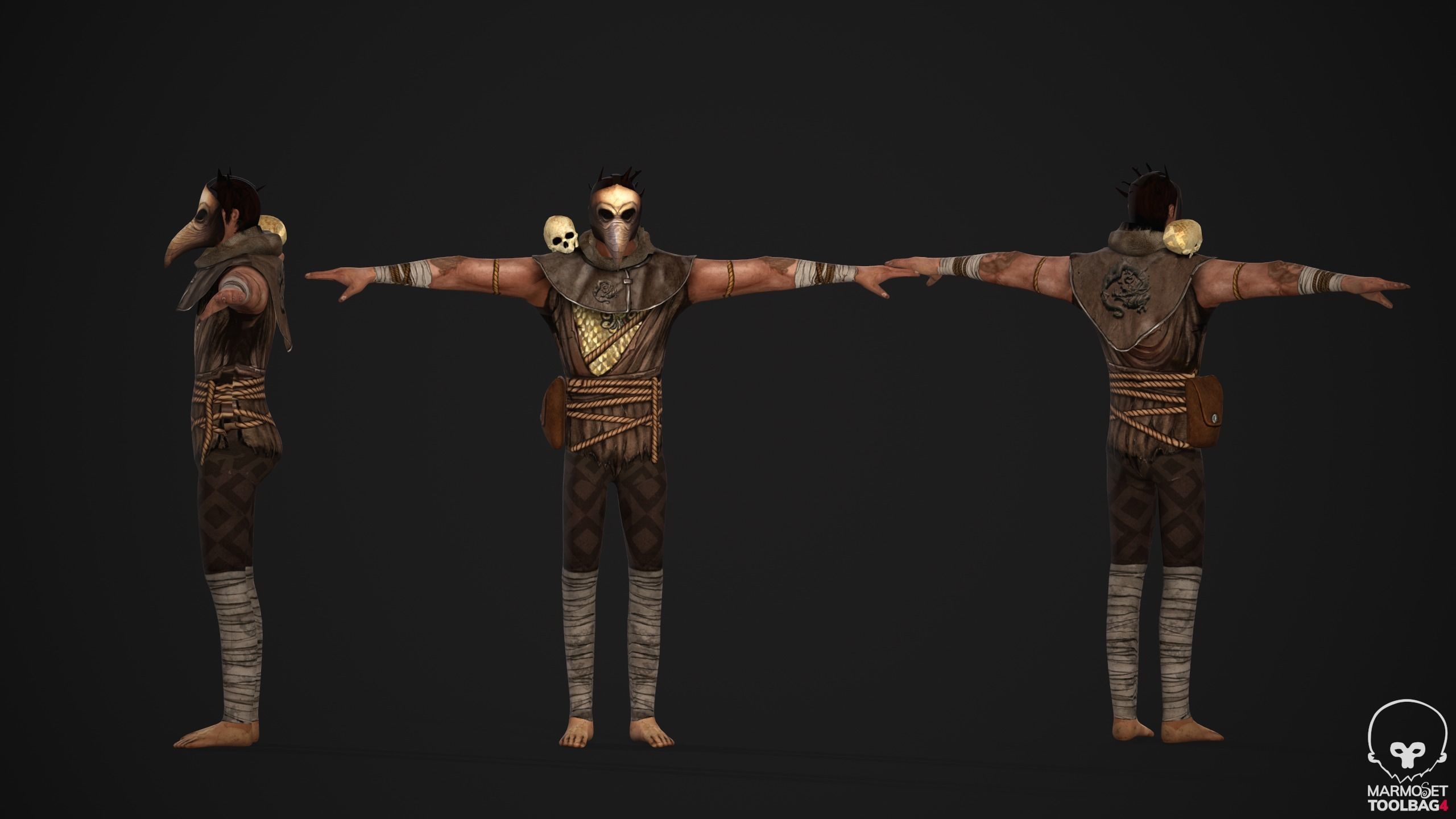 Takashi - Game Ready character Low-poly 3D model_6