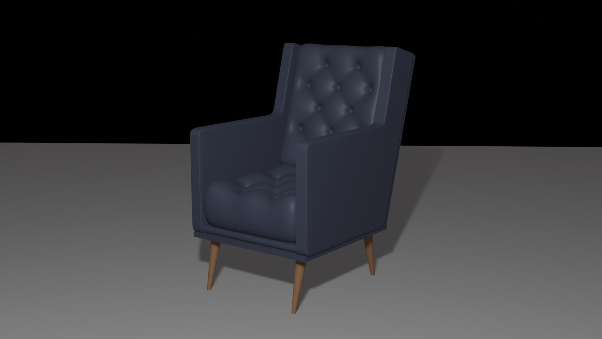 Modern Chair Set 3D model_2