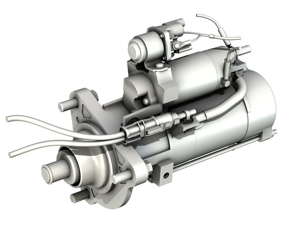 Starter Motor 04 3D model_8
