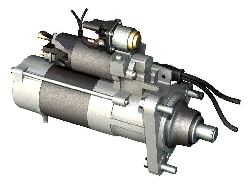 Starter Motor 04 3D model_2