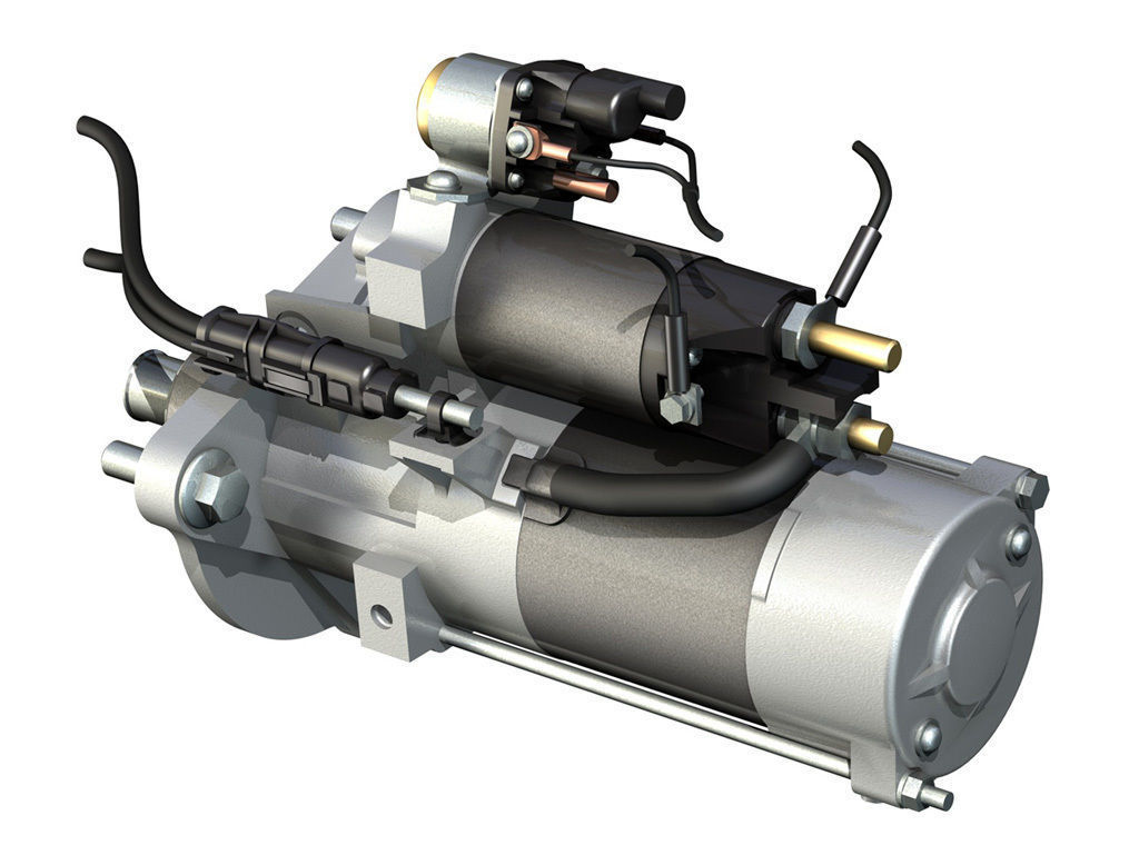 Starter Motor 04 3D model_5