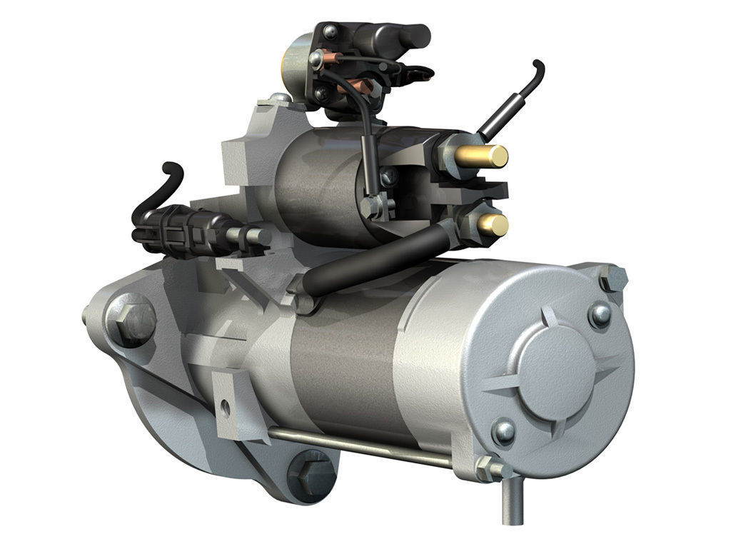 Starter Motor 04 3D model_7