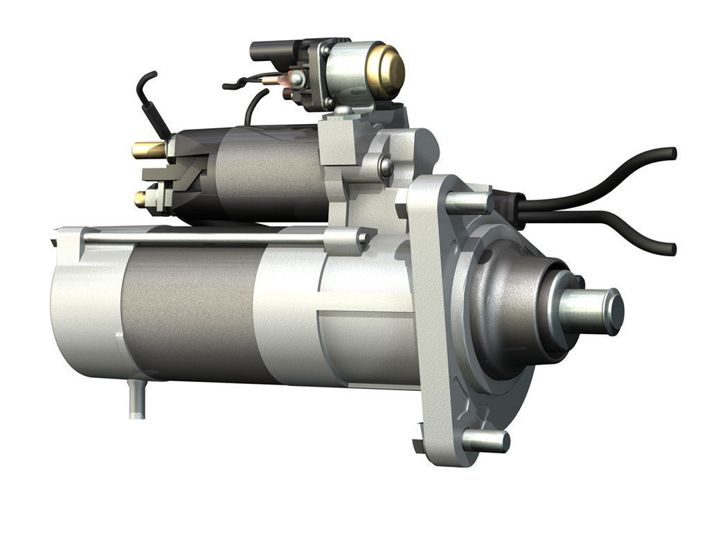 Starter Motor 04 3D model_4