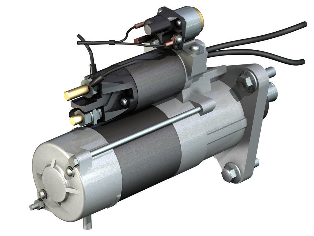 Starter Motor 04 3D model_6